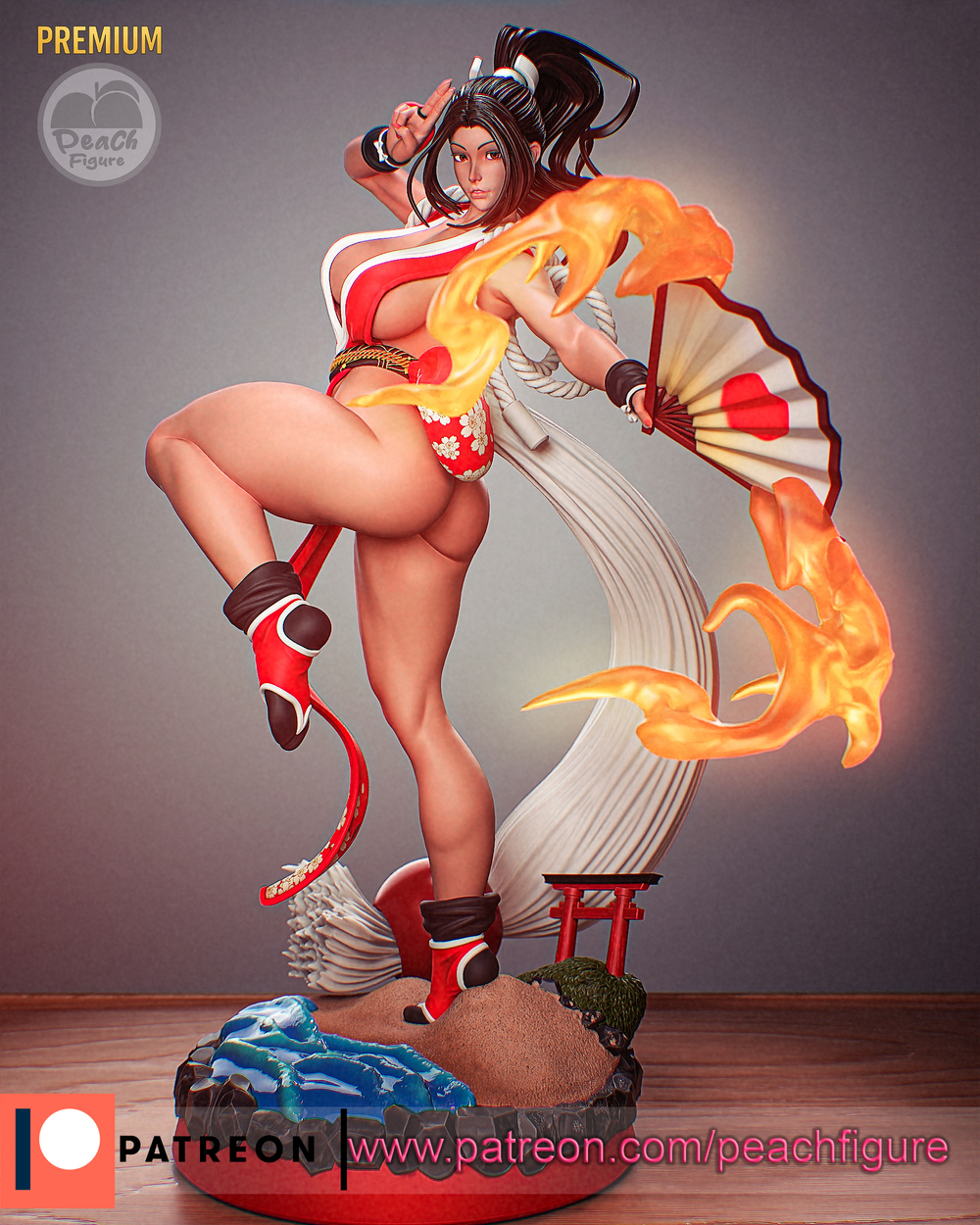 Май Сирануй Король бойцов Фатальная ярость Mai Shiranui King of Fighters Fatal Fury Фигурка