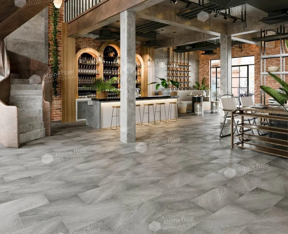 Каменно-полимерная плитка Alpine Floor Камень (Stone Mineral Core) Авенгтон ЭКО 4-4