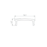 Экран ARH-DECORE-S12 Flat Clear (Arlight, Пластик)