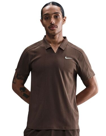 Мужское теннисное поло Nike Court Dri-Fit Advantage Slam - baroque brown
