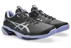 Мужские кроссовки теннисные Asics Solution Speed FF 4 Night Energy - graphite grey/pure silver
