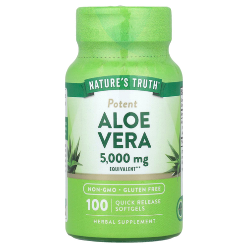 Nature's Truth, Алоэ вера, 5000 мг, 100 капсул быстрого действия