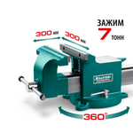 ДЕШЕВЛЕ! Тиски стальные слесарные STEEL 300 мм KRAFTOOL 32701-300