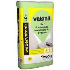 Шпатлевка полимерная Weber Vetonit LR+ / Вебер Ветонит ЛР Плюс