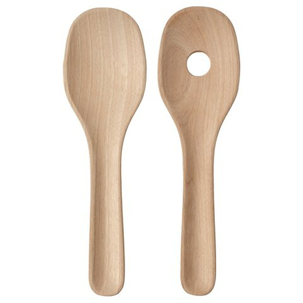 IKEA SKALLKNEKT  (ИКЕА СКАЛЛКНЕКТ)  -  Приборы для салата, 2 шт. - массив берёзы