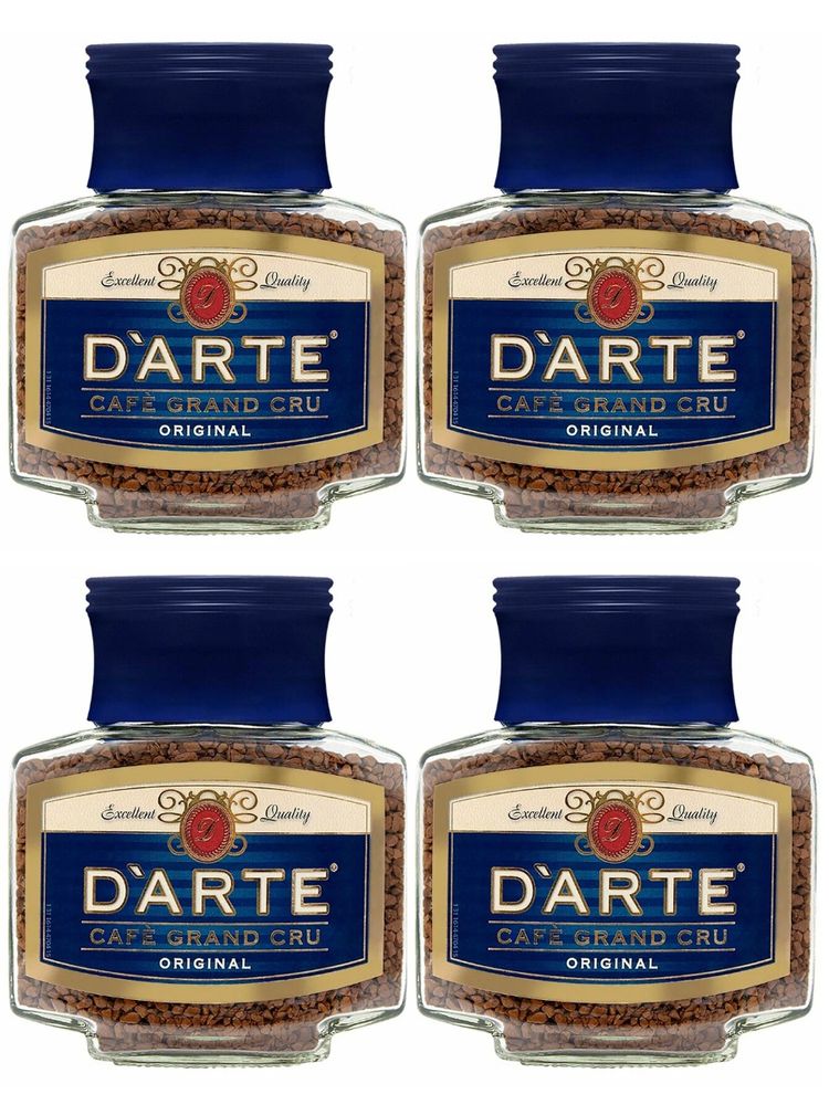 Кофе растворимый D'Arte Grand Cru Original 100 г x 4 шт