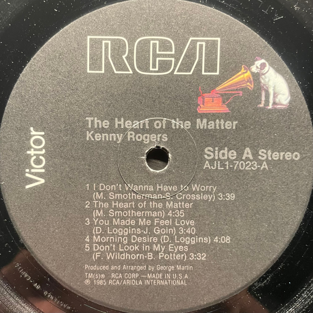 Kenny Rogers ‎– The Heart Of The Matter (США 1985г.)