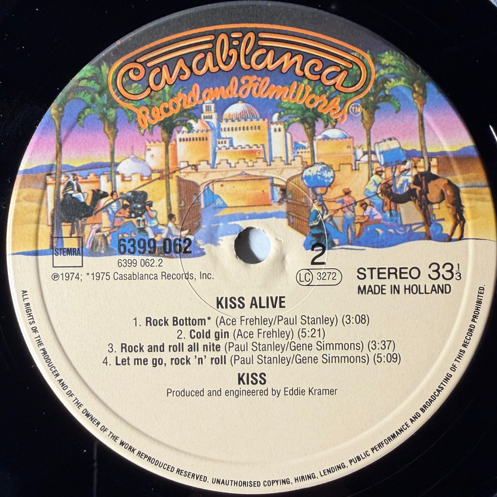 Kiss ‎– Alive! 2LP (Голландия 1980г.)