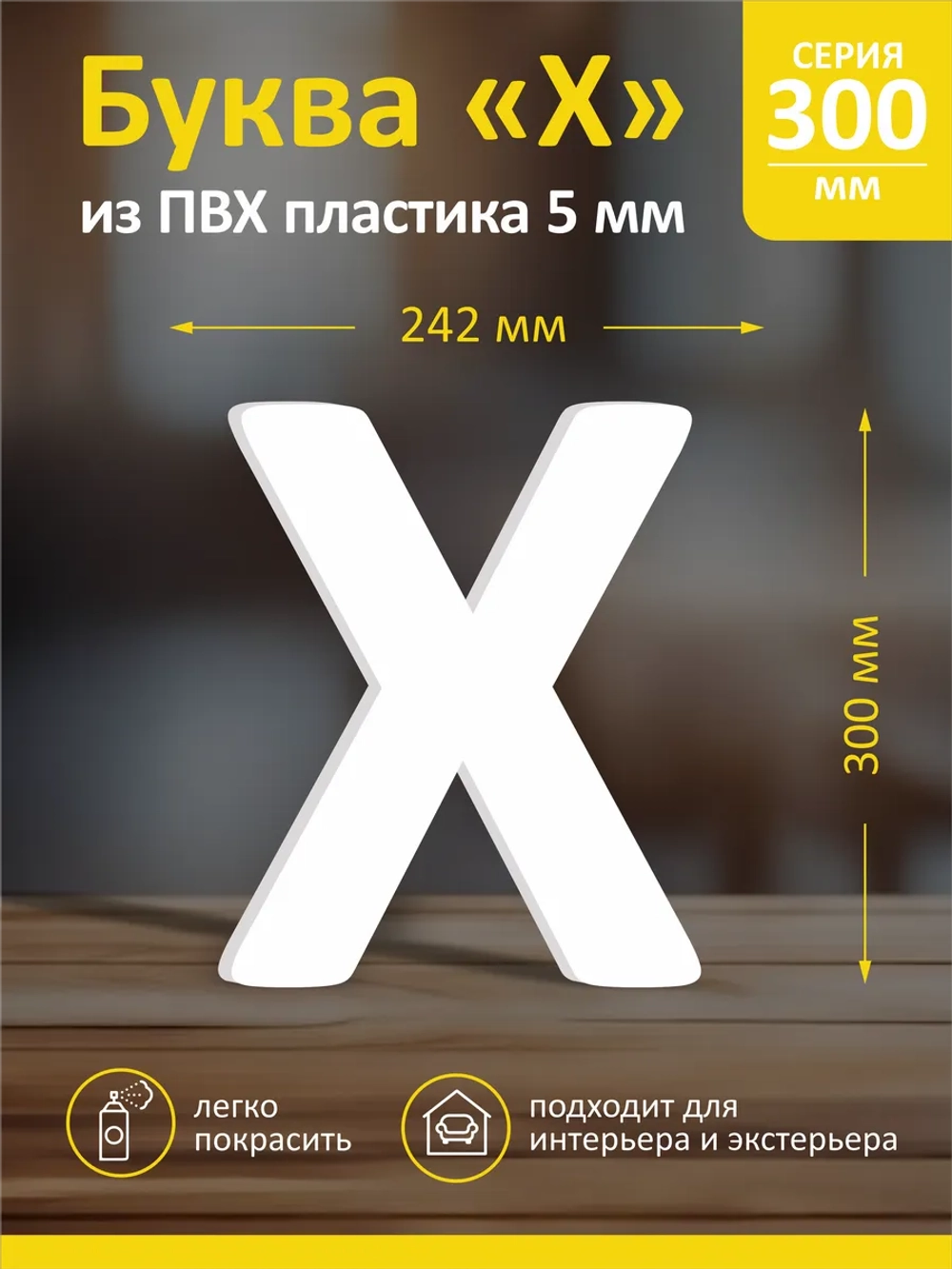 Буквы из пластика на стену