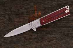 Нож складной Artisan 1802GD-BR Classic, клинок 98мм, сталь VG-10 в обкладках, рукоять G10