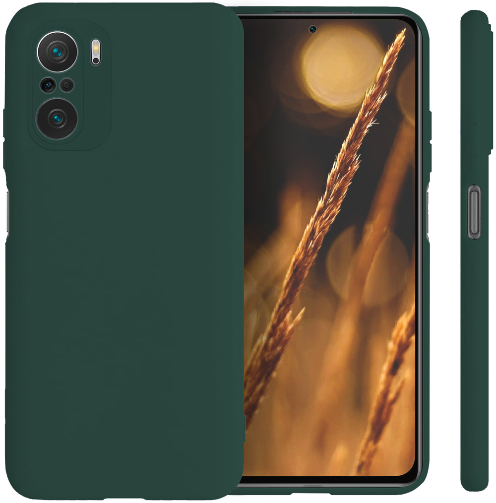 Мягкий Soft Touch чехол из силикона для XIAOMI POCO F3 / K40 / MI 11i с бархатной подкладкой