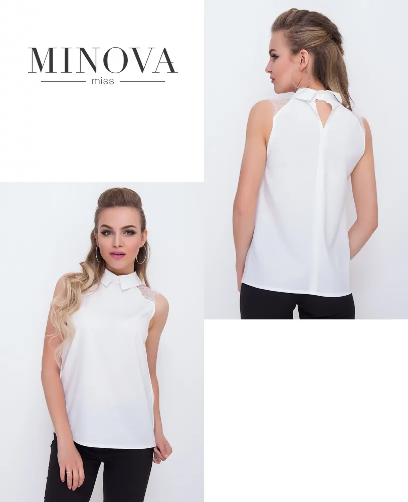 Блуза 1094-белый Minova