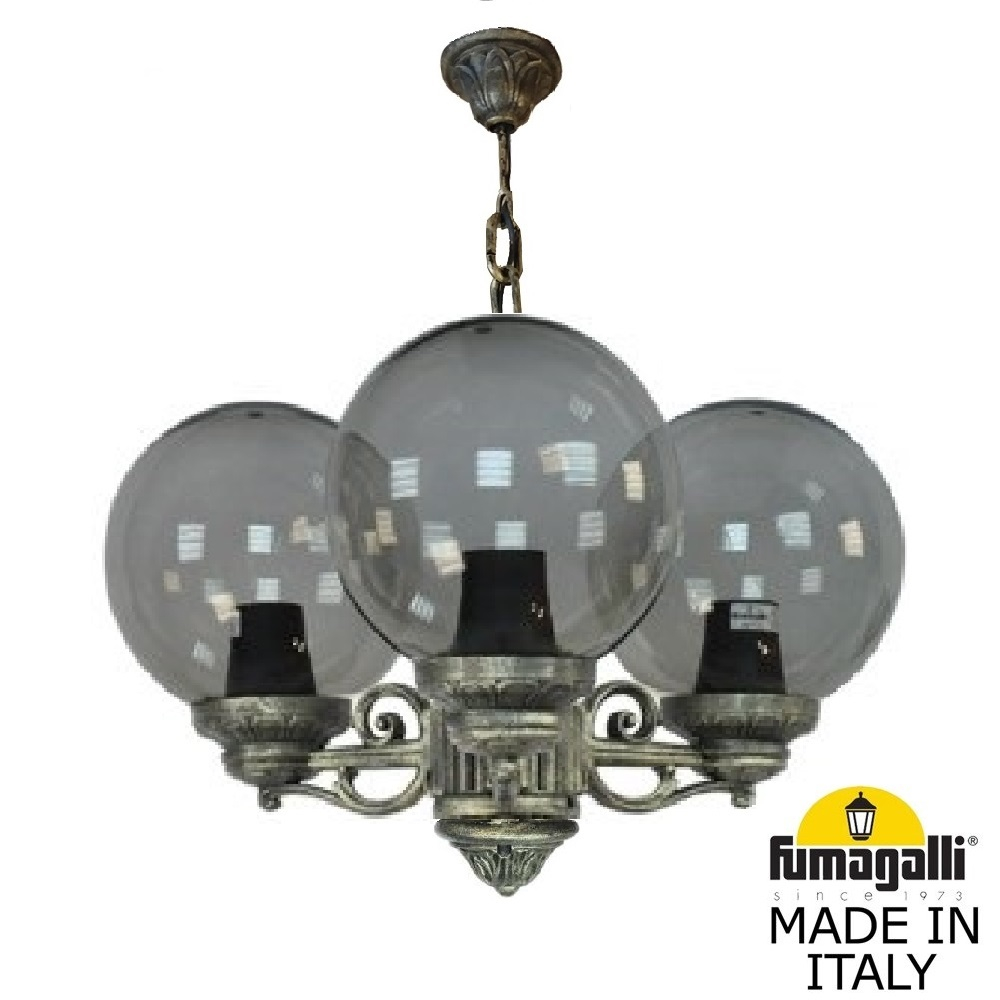 Уличный подвесной светильник Fumagalli GLOBE 250 G25.120.S30.BZF1R