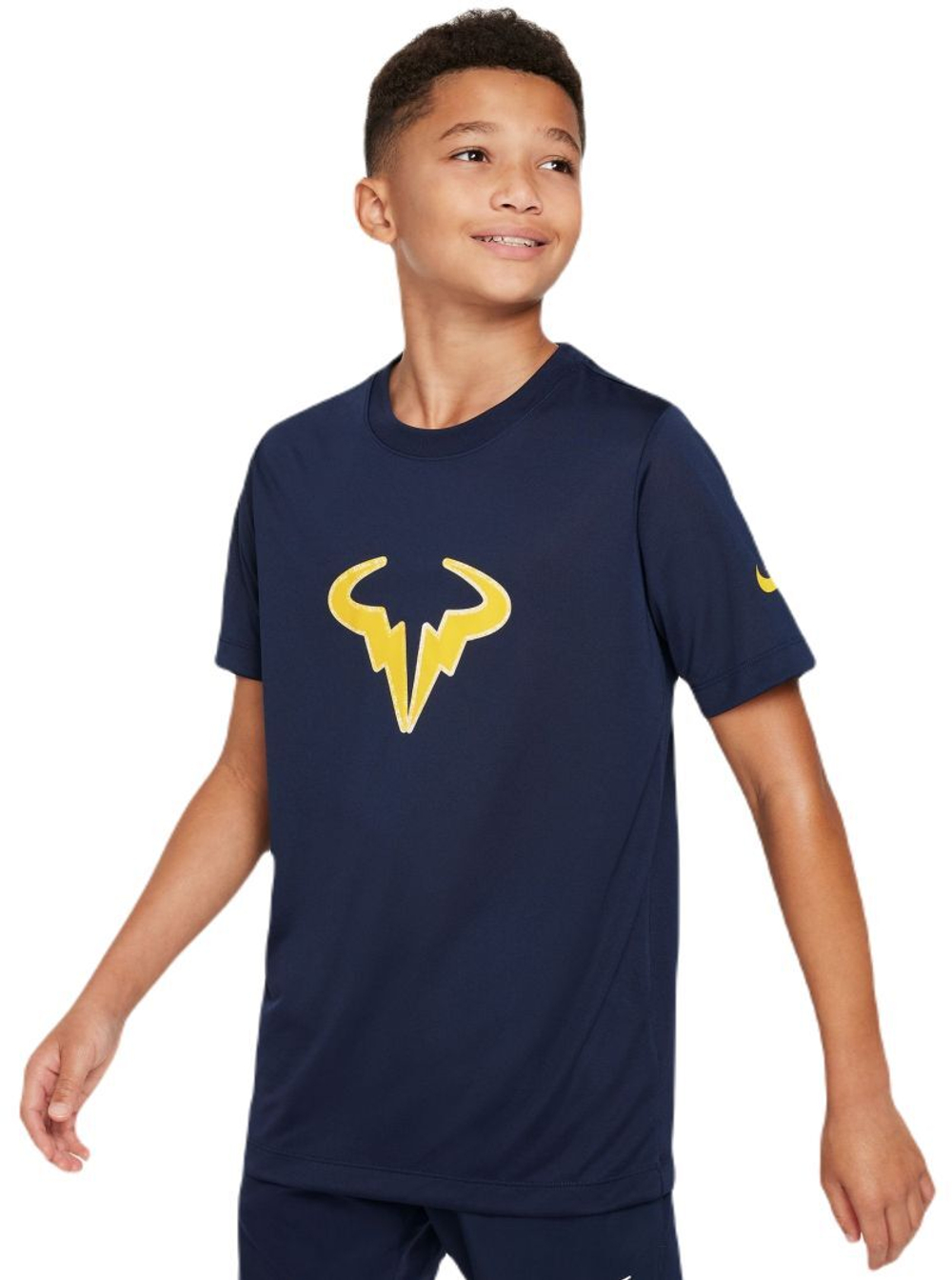 Футболка для мальчика теннисная Nike Rafa Training T-Shirt - obsidian