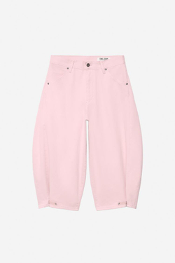 ZARA ШОРТЫ С ЗАЩИПАМИ — THE ITEM ZARA WOMAN, РОЗОВЫЙ
