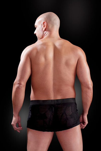 Ажурные боксеры See-Thru Boxer черные, 2XL/3XL (Цвет: черный)