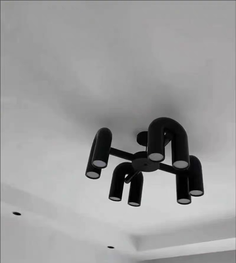 Pendant design lamp Cirkus by AGO Lighting (4 lampshade /Black)