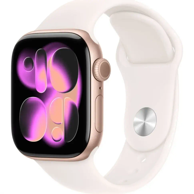 Умные часы Apple Watch Series 11 46mm Rose Gold Aluminum Case with Light Blush Sport Band
