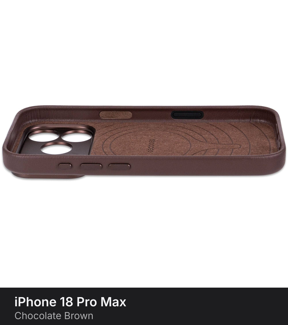 Чехол Decoded Leather Case для iPhone 18 Pro Max / 17 Pro Max Chocolate Brown