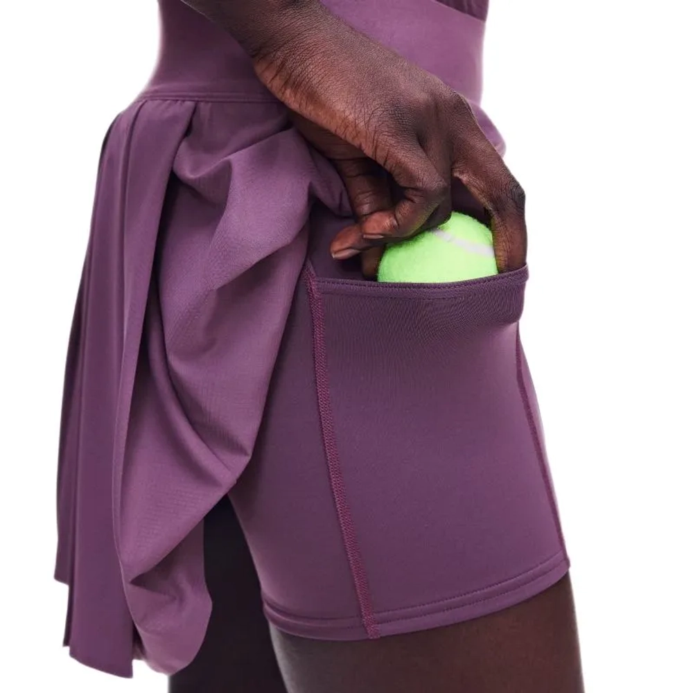 Теннисная юбка On Court Pleated - cassis