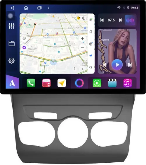 Магнитола для Citroen C4 B7, DS4 2010+ - FarCar S500+TS105 монитор 13" 2K QLED на Android 14, Быстрая, CarPlay, 4G SIM-слот