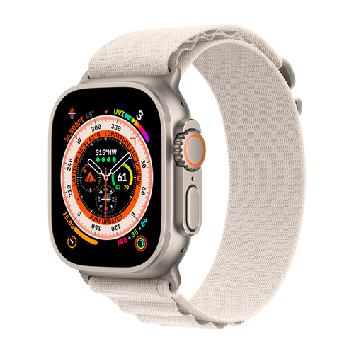 Умные часы Apple Watch Ultra GPS + Cellular, 49mm, Alpine Loop L, Starlight (Сияющая Звезда)