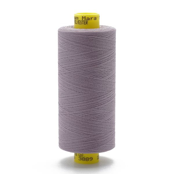 Нитка Gutermann Mara 150 (1000 метров), 1 кат., особо тонкая | 3889 пепельно-сиреневый