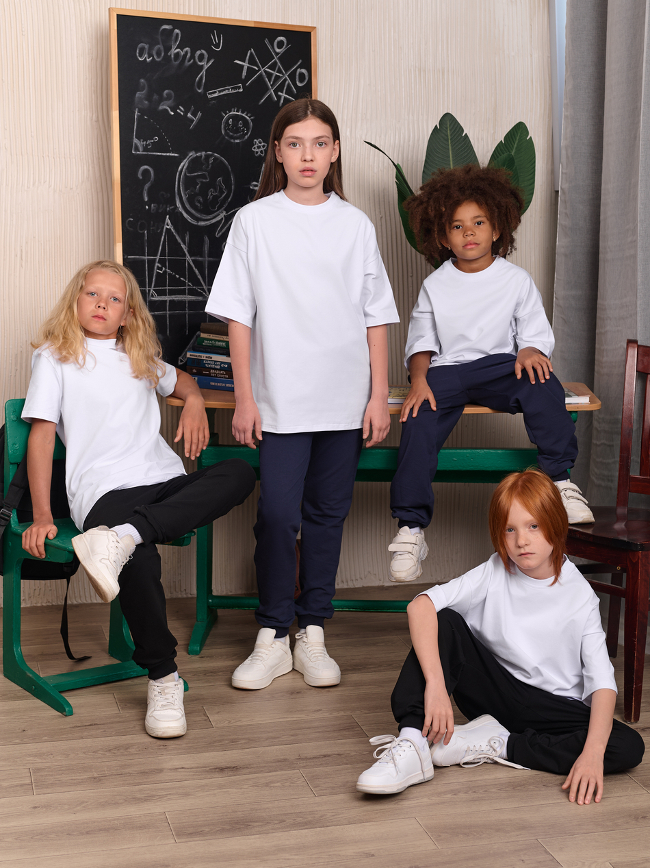 Футболка классическая SCHOOL белая