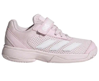 Детские Кроссовки теннисные  Adidas Courtflash K - distilled pink/cloud white/distilled pink