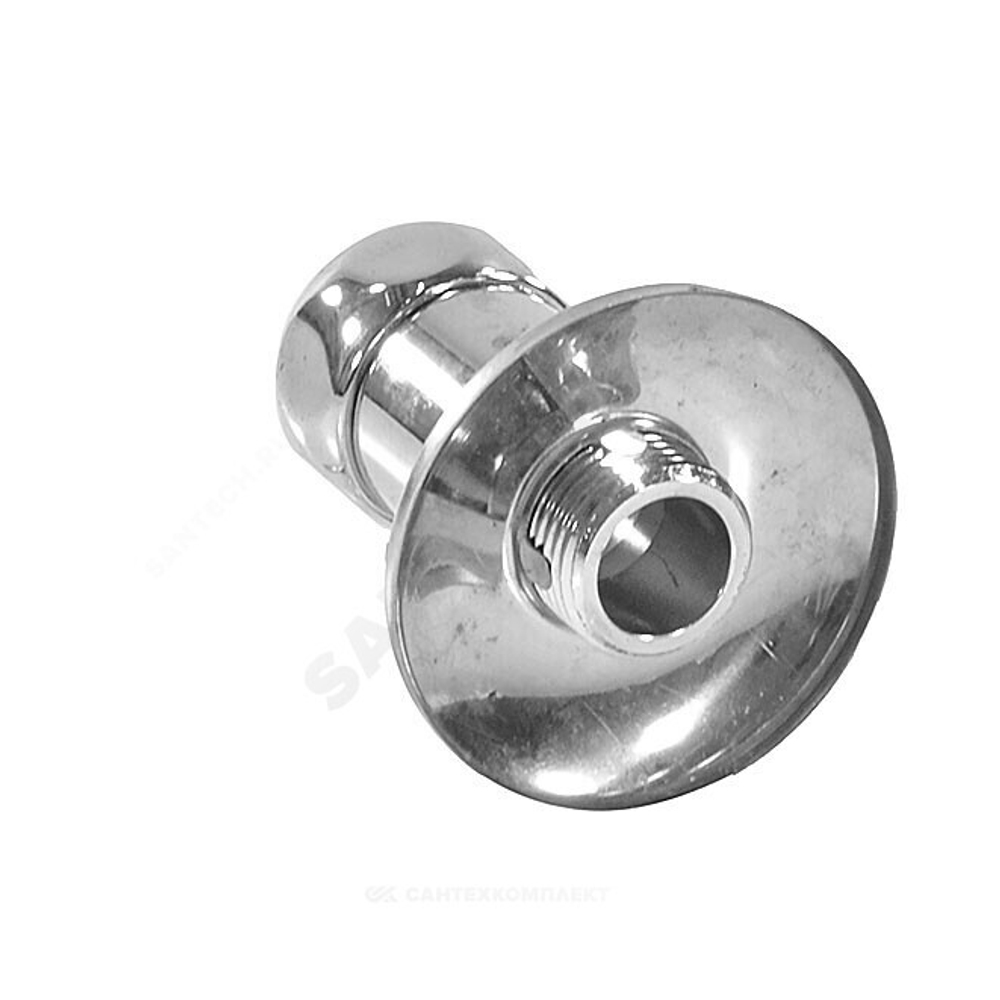 Соединитель для полотенцесушителя латунь Ду 20 3/4"x3/4" нак/гайка/НР прямой хром RCN