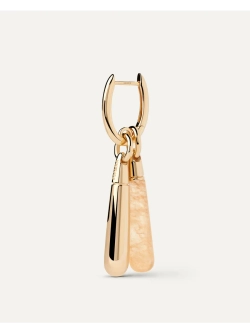 Подвеска Drop Large Yellow Aventurine серебро 925 пробы покрытое золотом