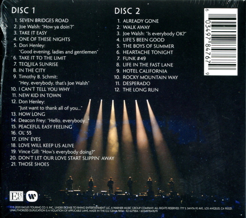 Eagles / Live From The Forum - MMXVIII (2CD)