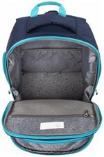 Рюкзак BRAUBERG CLASSIC, легкий каркас, премиум материал, Speed, синий, 37х32х21 см, 270088
