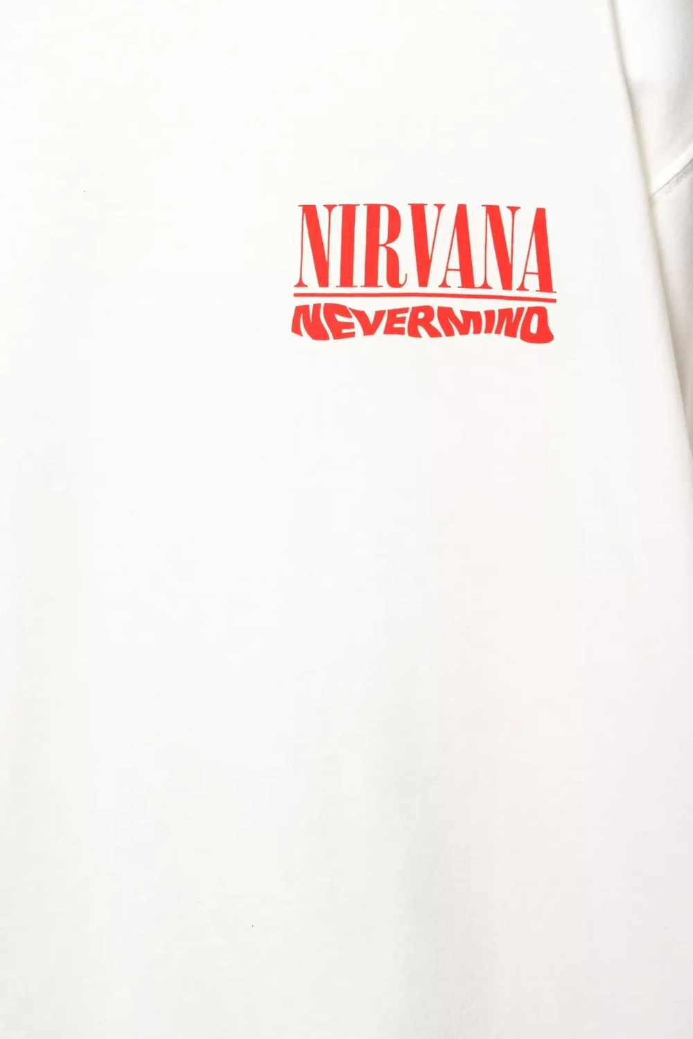 PULL&BEAR Футболка с принтом Nirvana, белый