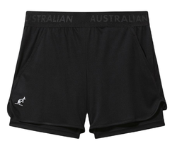 Женские Шорты теннисные Australian Stretch Logo Short Ace - black