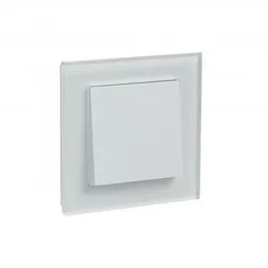 Рамка стеклянная на 1 пост Systeme Electric AtlasDesign Nature Белый ATN330101