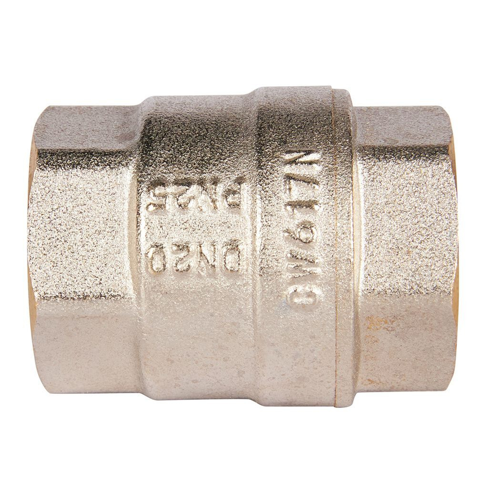 ROMMER Обратный клапан 3/4" пружинный муфтовый с пластиковым седлом