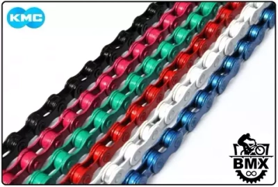Цепь KMC (CH-S1) BMX (80 звеньев), 1/2"x1/8", с замком, BLACK (NN005668)
