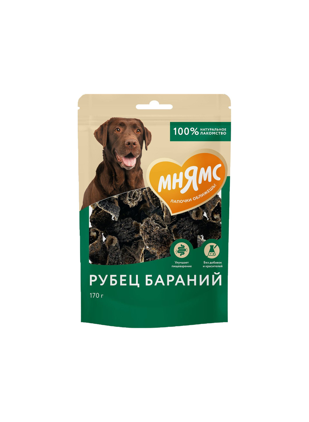 МНЯМС Лакомство для собак Рубец бараний 0,17 кг
