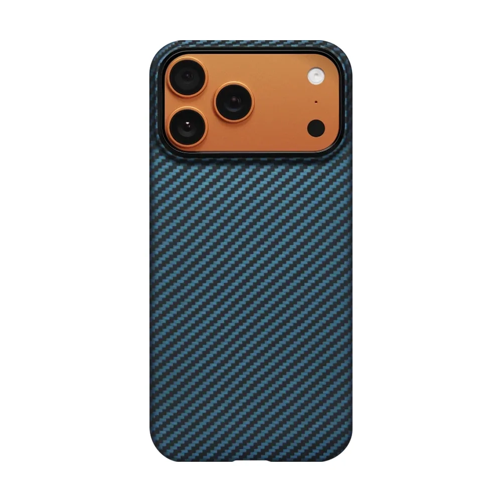 Чехол PITAKA Ultra-Slim Case для Apple iPhone 17 Pro (PitaTap) MagSafe, Black/Blue