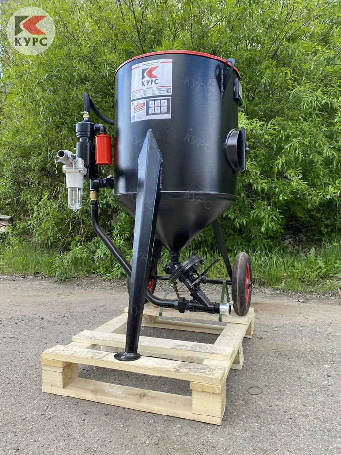 Шлифовка пескоструйным аппаратом PS-160 л