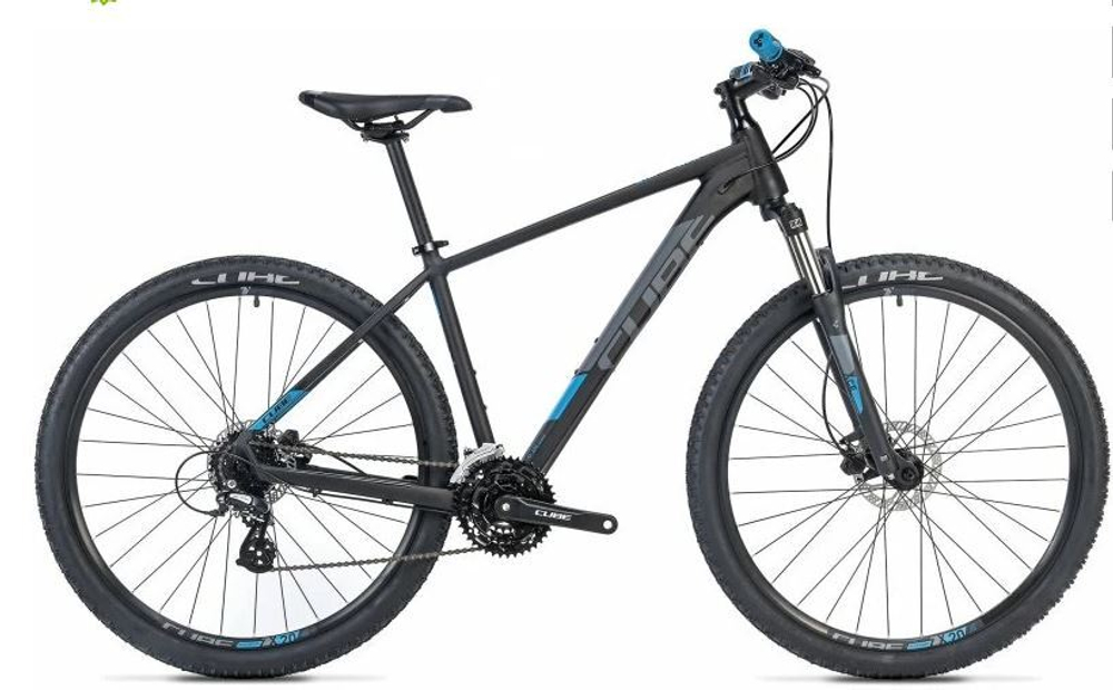 Велосипед CUBE 2019 AIM SE 27.5  black´n´blue  18"