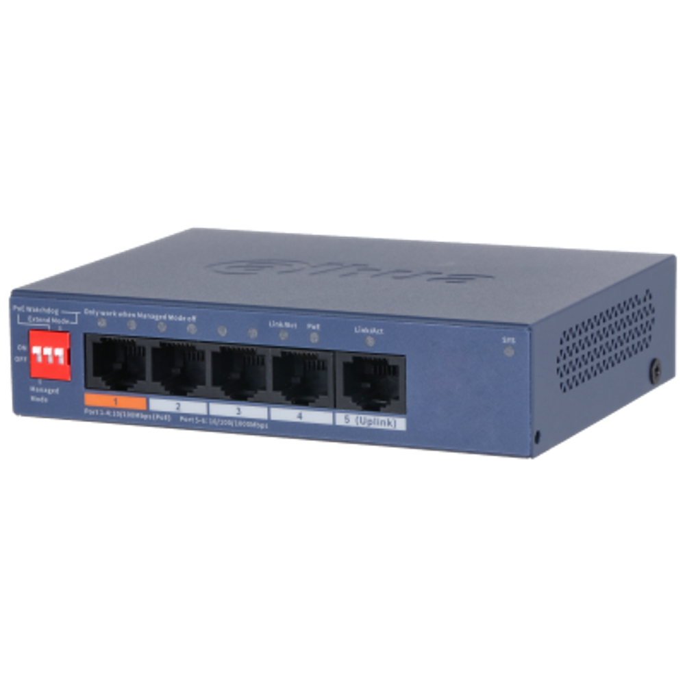 Сетевой PoE коммутатор Dahua Dahua DH-CS4005-4ET1GT-60