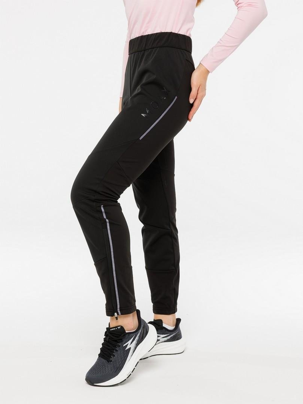 Брюки MOAX Tauri softshell zip женские, чёрные