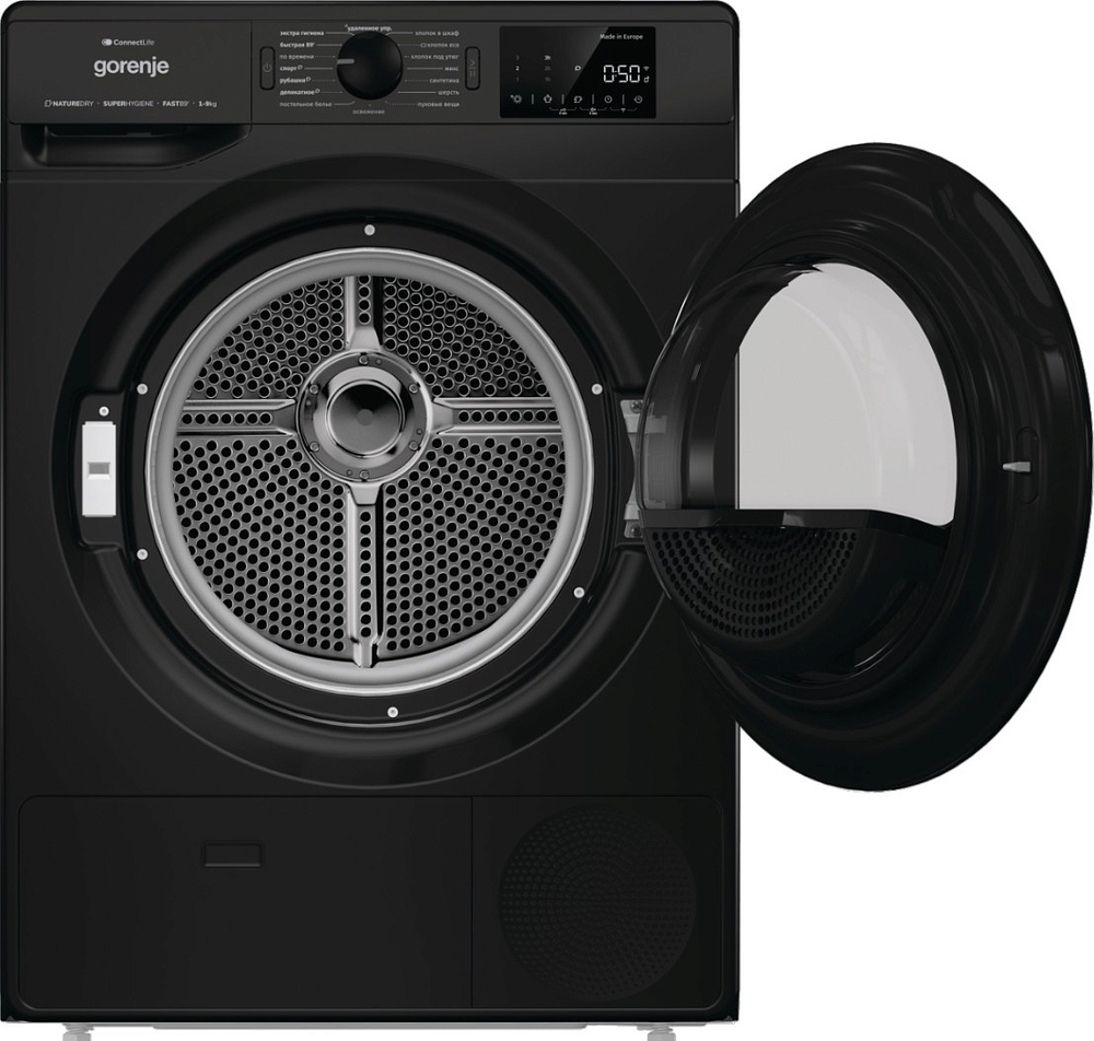 Сушильная машина с тепловым насосом Gorenje DPNE92GNLWIFI/BC