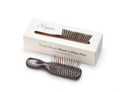 Расческа Majestic Scalp Brush черный кофе (дорожная версия)