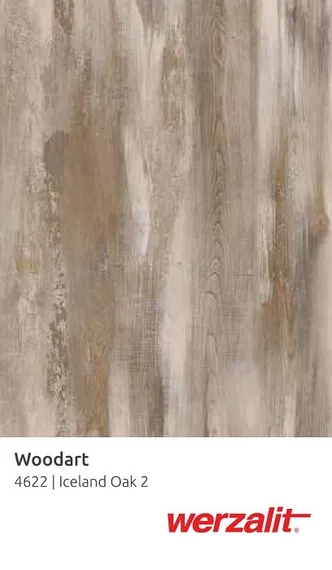 Стол Fuoz Werzalit Woodart HPL, Ø60 см, верзалит исландский дуб 2