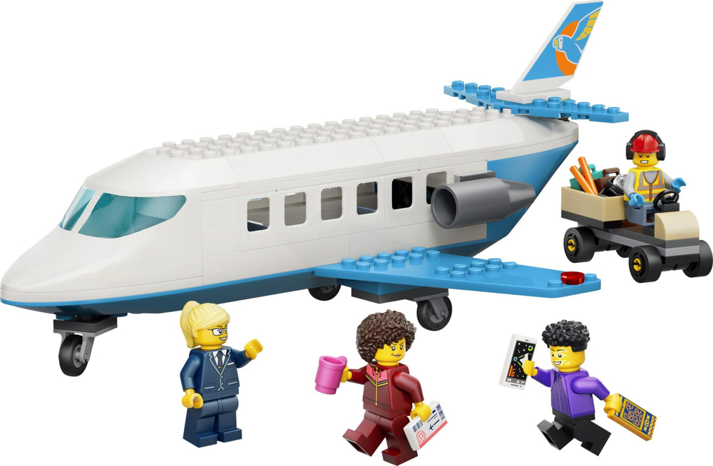 Конструктор Лего Сити Пассажирский самолёт 60492 | LEGO City Passenger Jet | пассажирский самолёт | 118 деталей | 4+