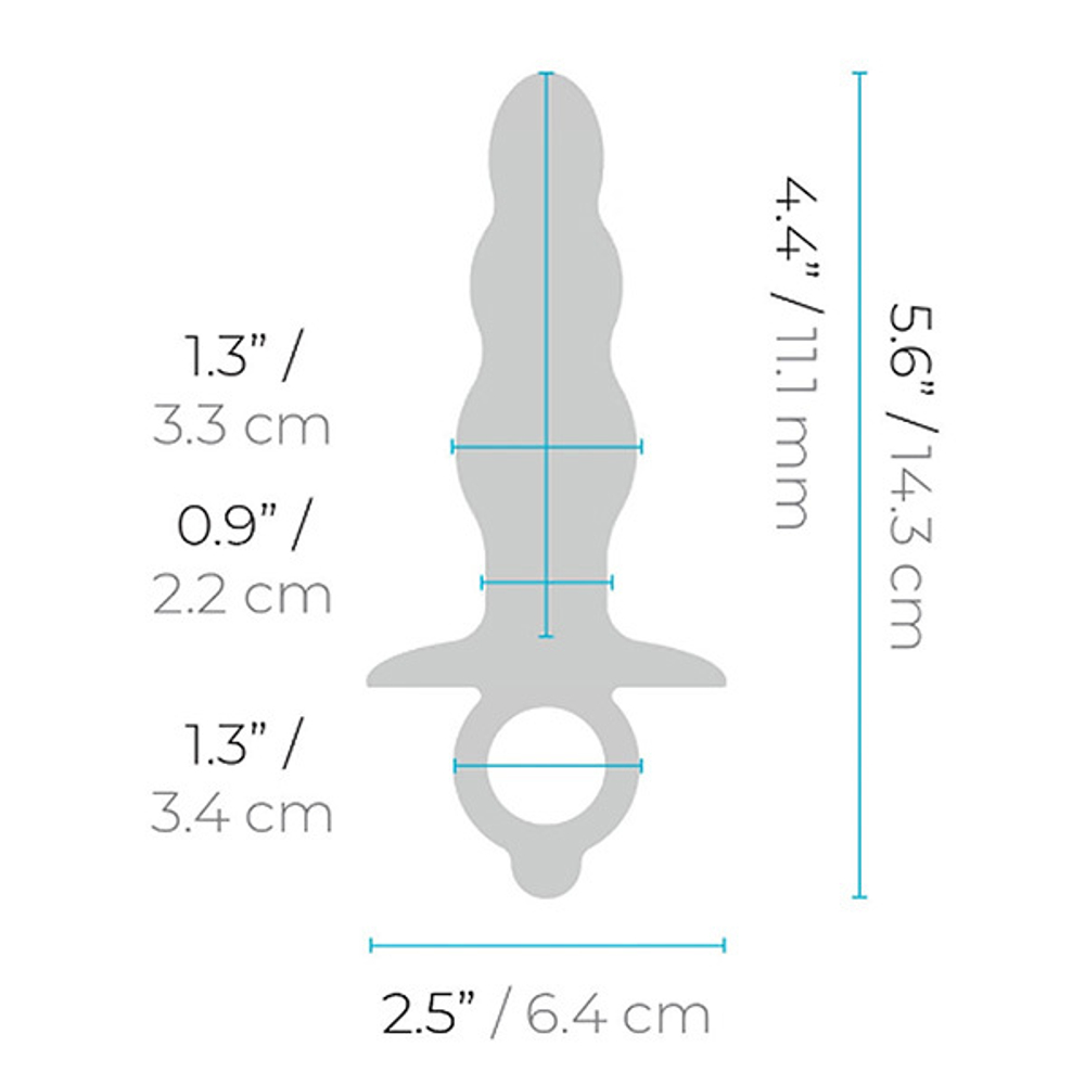Анальная елочка из силикона 14,3см b-Vibe Bounce Plug BV-077