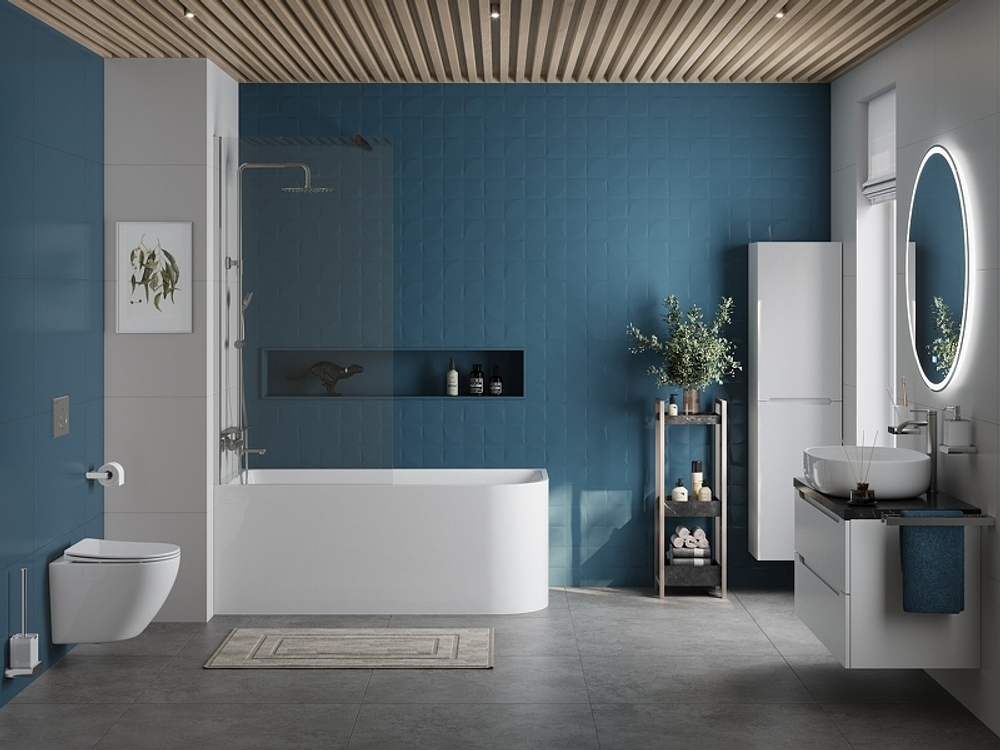 Акриловая ванна BelBagno 170x73 L BB712-1700-730-L без гидромассажа